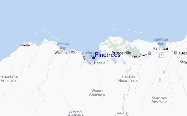 carte de localisation de Pinetrees