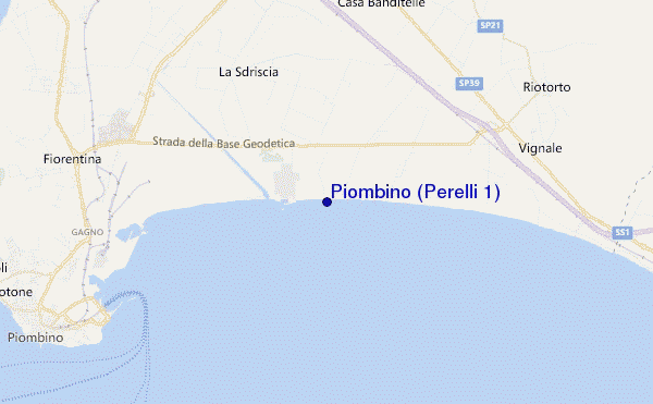 carte de localisation de Piombino (Perelli 1)