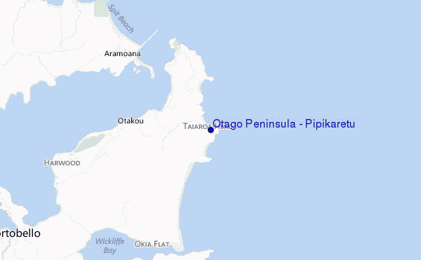 carte de localisation de Otago Peninsula - Pipikaretu