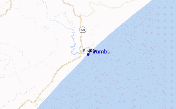 carte de localisation de Pirambu