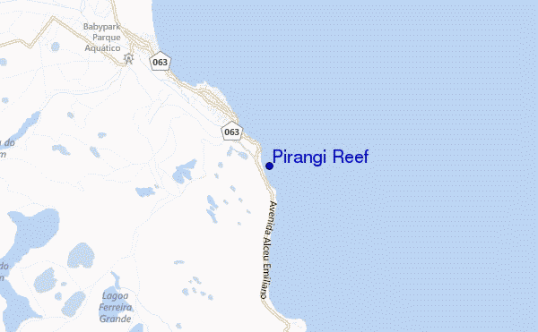 carte de localisation de Pirangi Reef