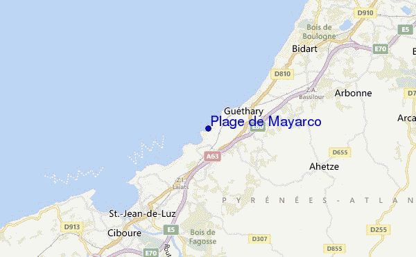 carte de localisation de Plage de Mayarco
