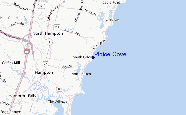 carte de localisation de Plaice Cove