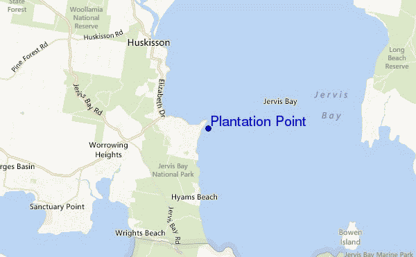 carte de localisation de Plantation Point