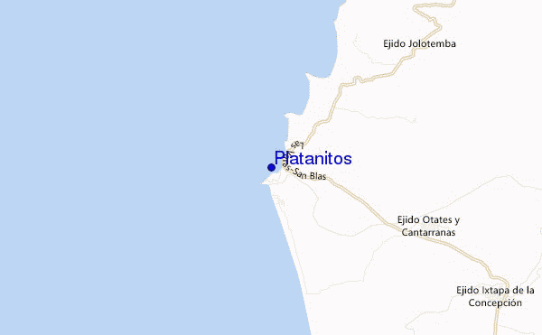 carte de localisation de Platanitos