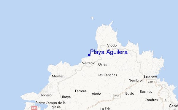 carte de localisation de Playa Aguilera
