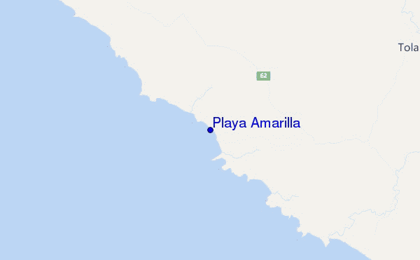 carte de localisation de Playa Amarilla