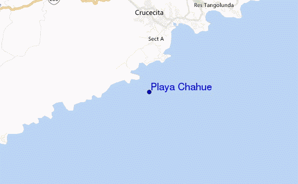 carte de localisation de Playa Chahue