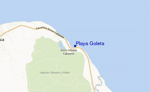 carte de localisation de Playa Goleta