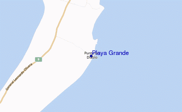 carte de localisation de Playa Grande