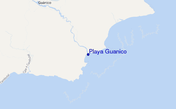 carte de localisation de Playa Guanico