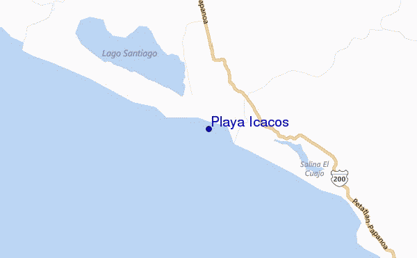 carte de localisation de Playa Icacos