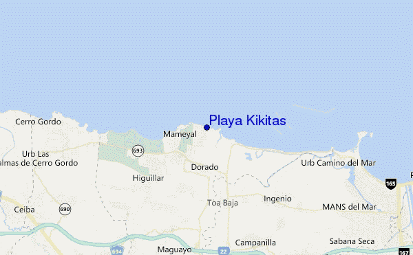 carte de localisation de Playa Kikitas