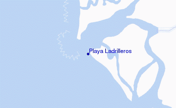 carte de localisation de Playa Ladrilleros