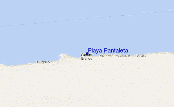 carte de localisation de Playa Pantaleta