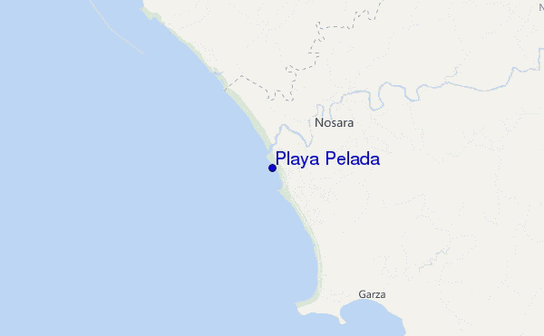 carte de localisation de Playa Pelada