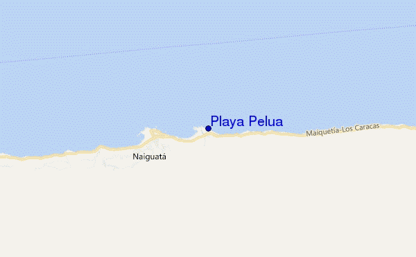 carte de localisation de Playa Pelua