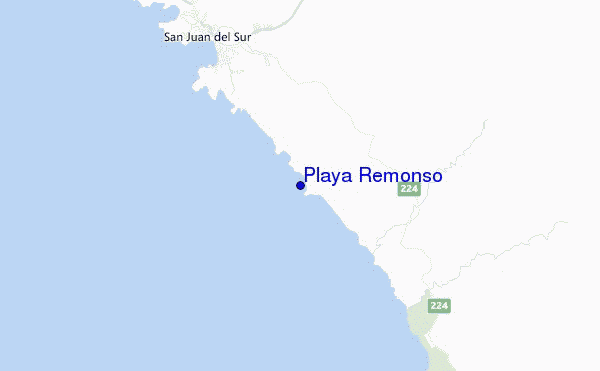 carte de localisation de Playa Remonso
