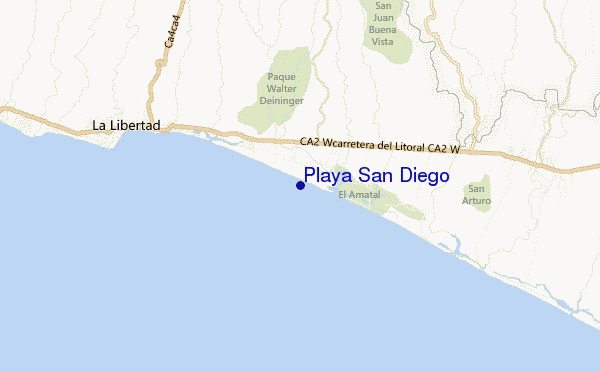 carte de localisation de Playa San Diego
