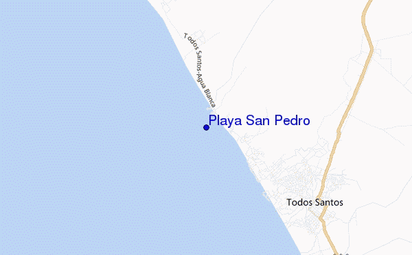 carte de localisation de Playa San Pedro