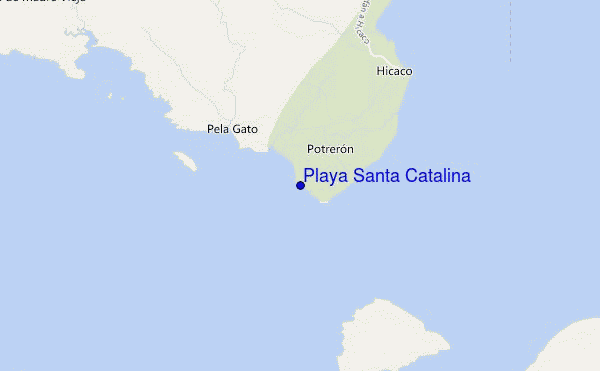 carte de localisation de Playa Santa Catalina