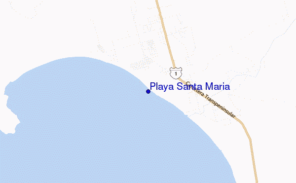 carte de localisation de Playa Santa Maria