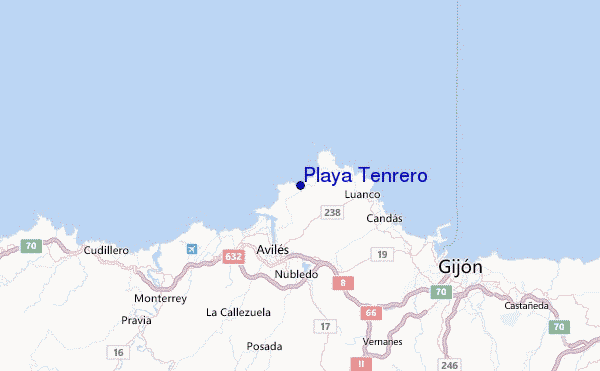 Playa Tenrero Location Map