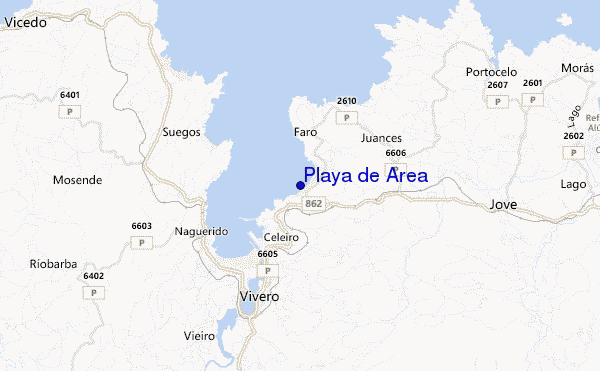carte de localisation de Playa de Area