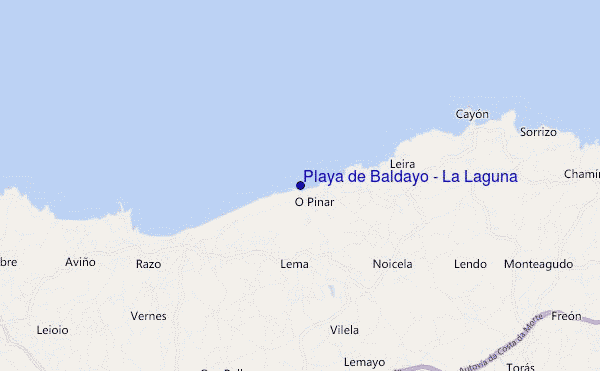 carte de localisation de Playa de Baldayo - La Laguna