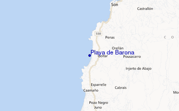 carte de localisation de Playa de Barona