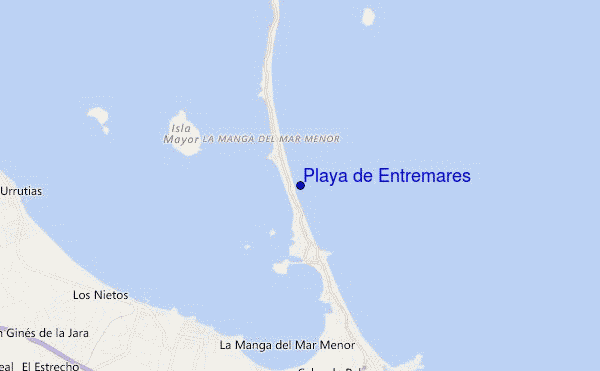 carte de localisation de Playa de Entremares