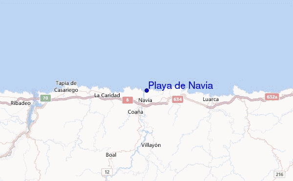 Playa de Navia Location Map