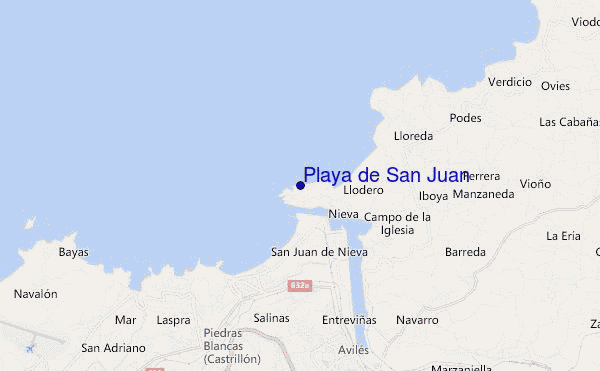 carte de localisation de Playa de San Juan
