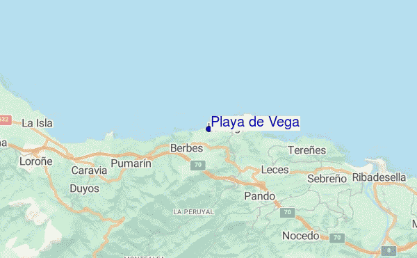 carte de localisation de Playa de Vega