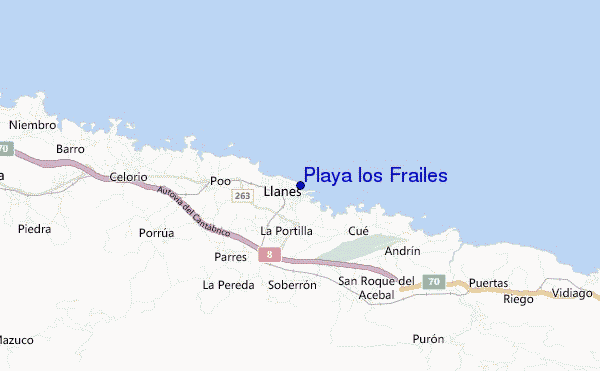 carte de localisation de Playa los Frailes