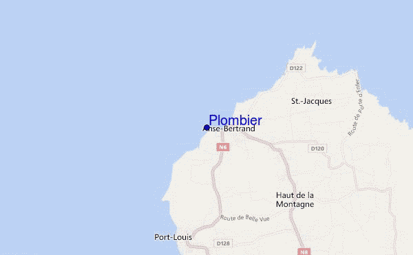 carte de localisation de Plombier