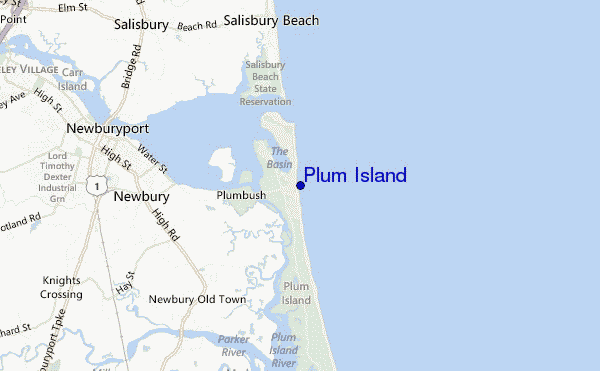 carte de localisation de Plum Island