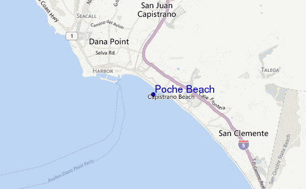 carte de localisation de Poche Beach