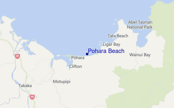 carte de localisation de Pohara Beach