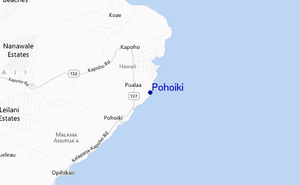 carte de localisation de Pohoiki
