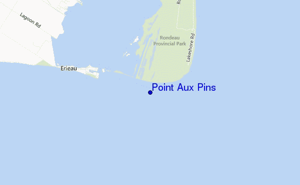 carte de localisation de Point Aux Pins