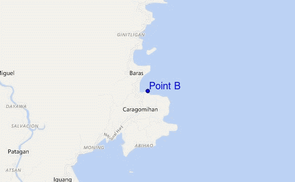 carte de localisation de Point B