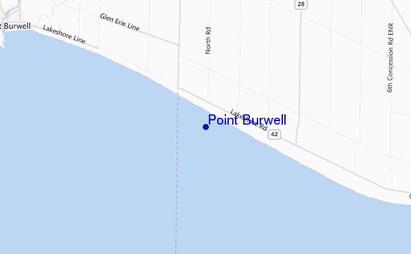carte de localisation de Point Burwell