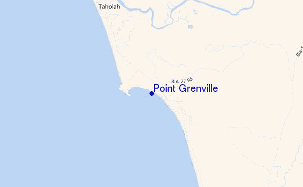 carte de localisation de Point Grenville