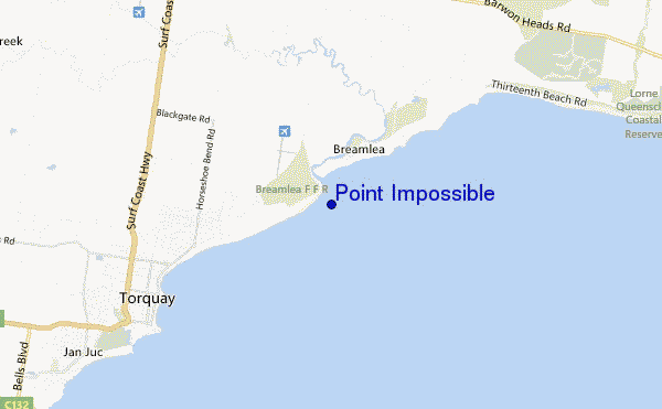 carte de localisation de Point Impossible