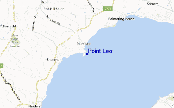 carte de localisation de Point Leo