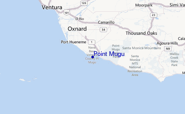 Point Mugu Location Map