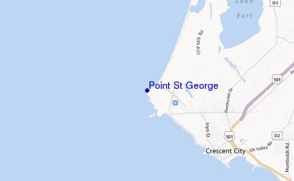 carte de localisation de Point St George