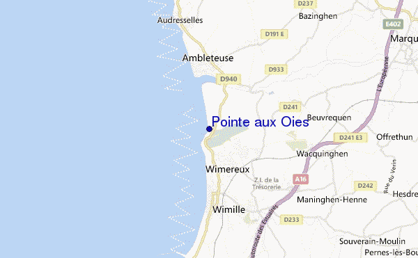 carte de localisation de Pointe aux Oies