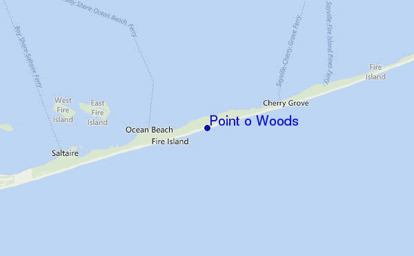 carte de localisation de Point o Woods